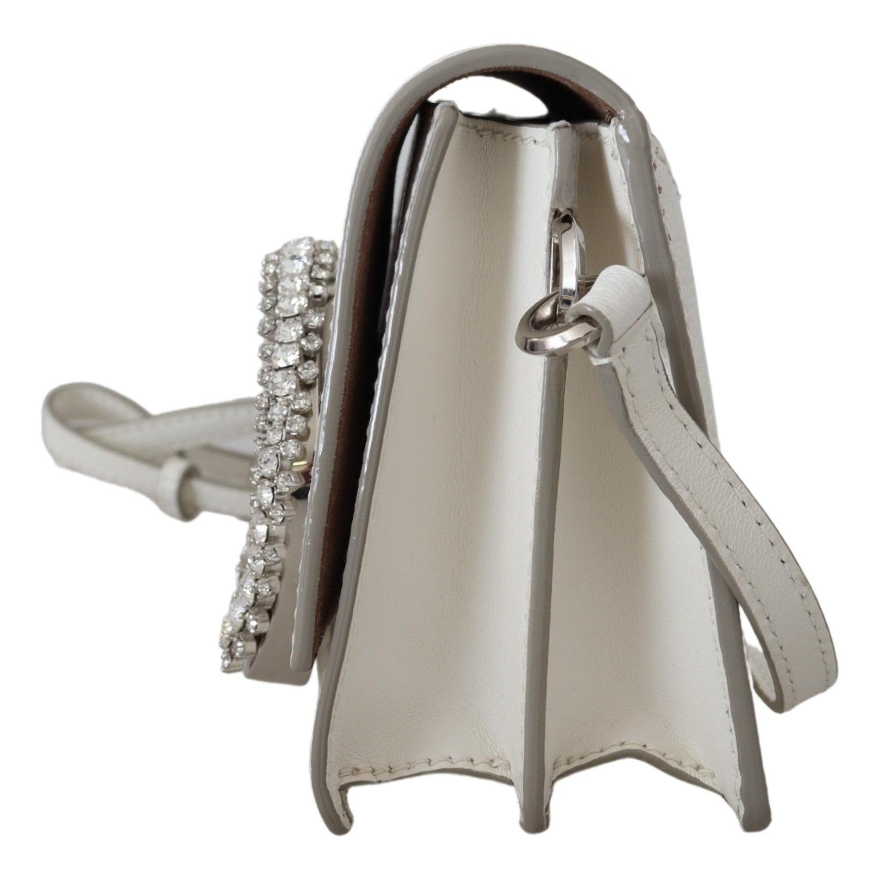 White Goat & Calf Leather Madeline Gtg Shoulder Bag - coffeewithmee2
