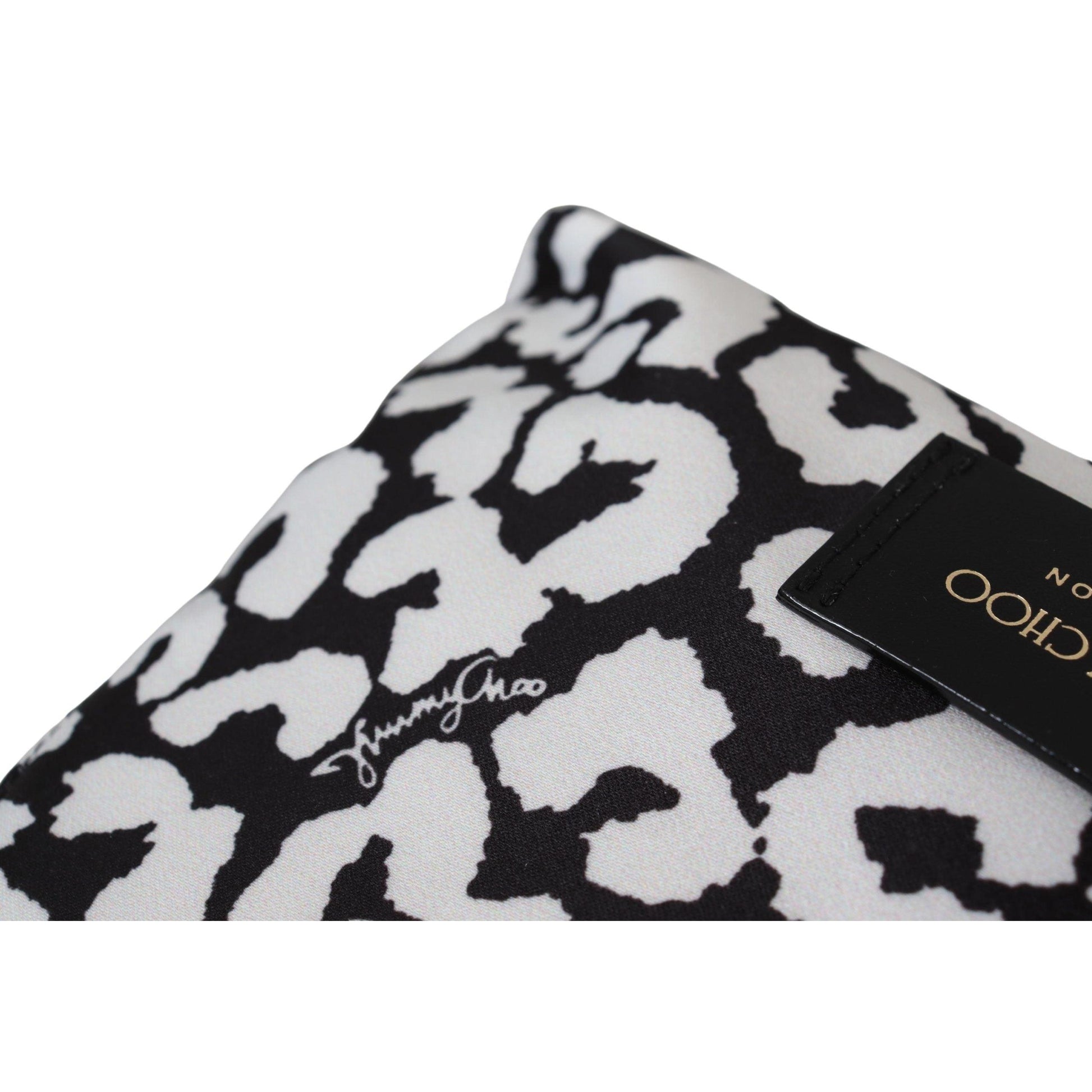 White & Black Nylon Mabrie Onyp Clutch Pouch Bag - coffeewithmee2