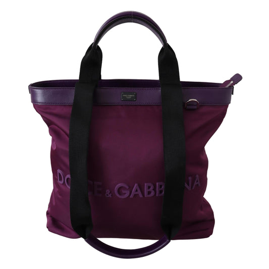 Purple DG Logo Shopping Women Tote Purse - coffeewithmee2