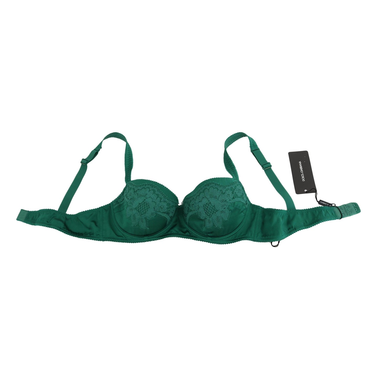 Green Silk Stretch Floral Lace Bra Underwear - coffeewithmee2