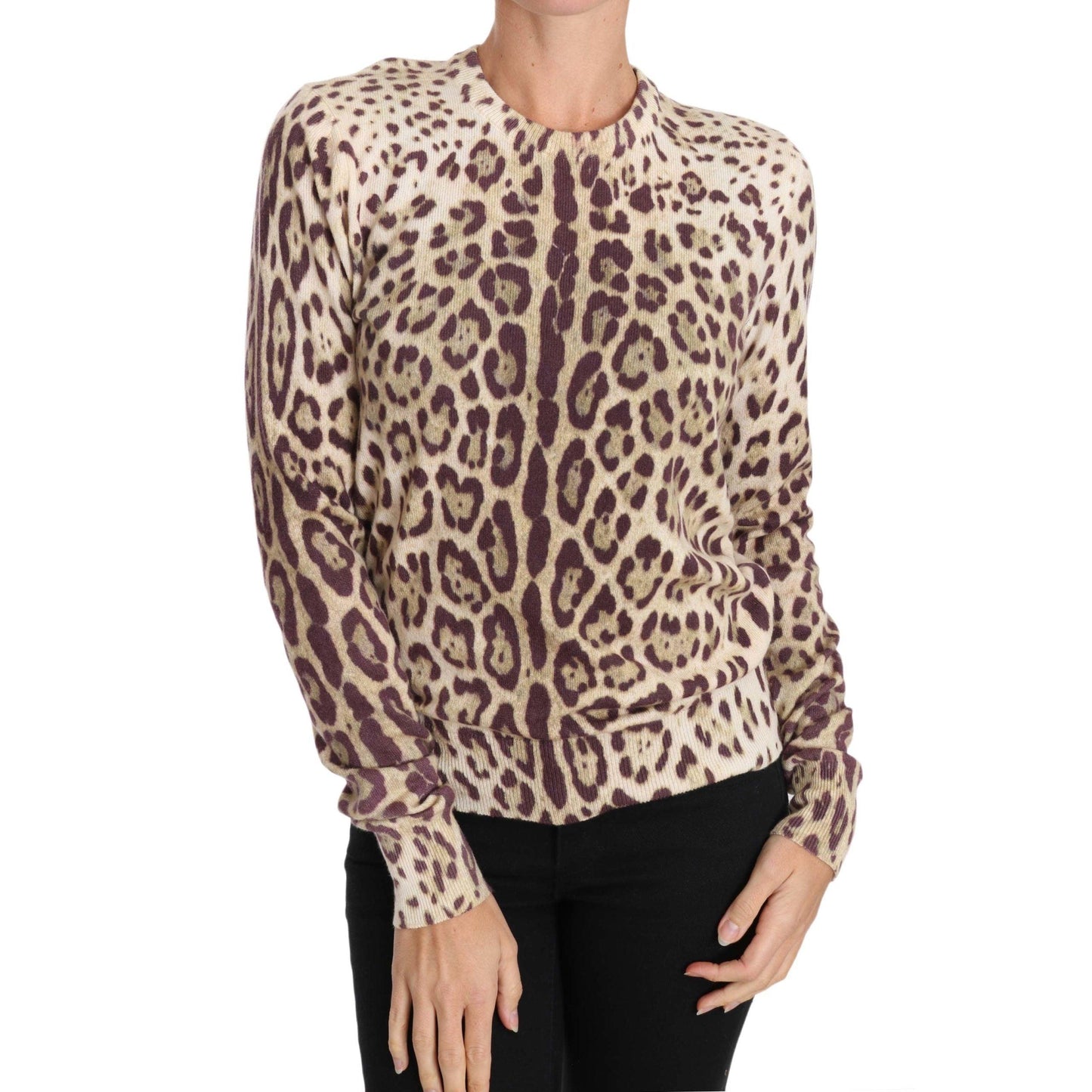 Crewneck Pullover Cashmere Brown Sweater