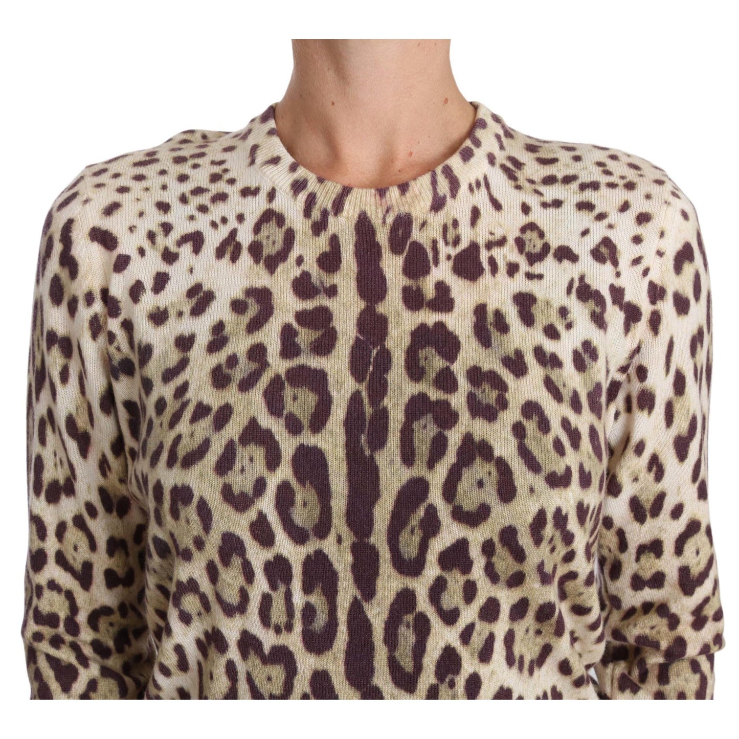 Crewneck Pullover Cashmere Brown Sweater