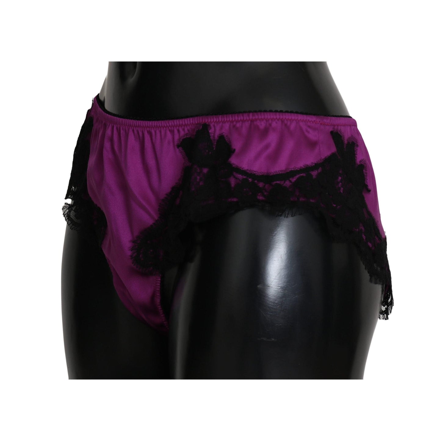 Bottom Purple Floral Silk Stretch Underwear - coffeewithmee2