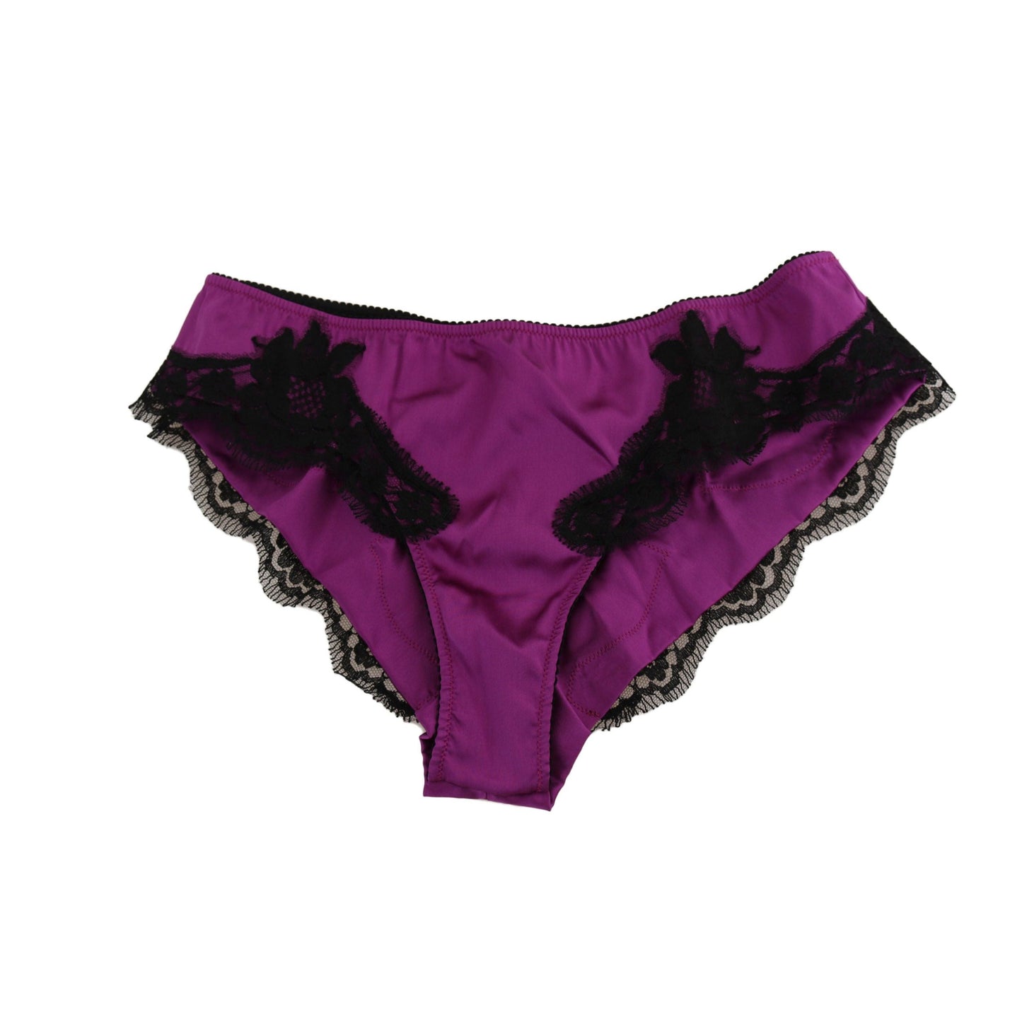 Bottom Purple Floral Silk Stretch Underwear - coffeewithmee2