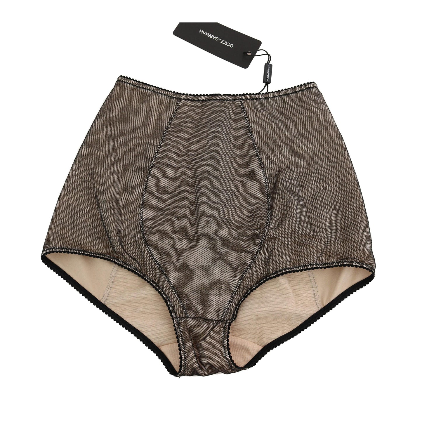 Bottoms Underwear Beige With Black Net - coffeewithmee2