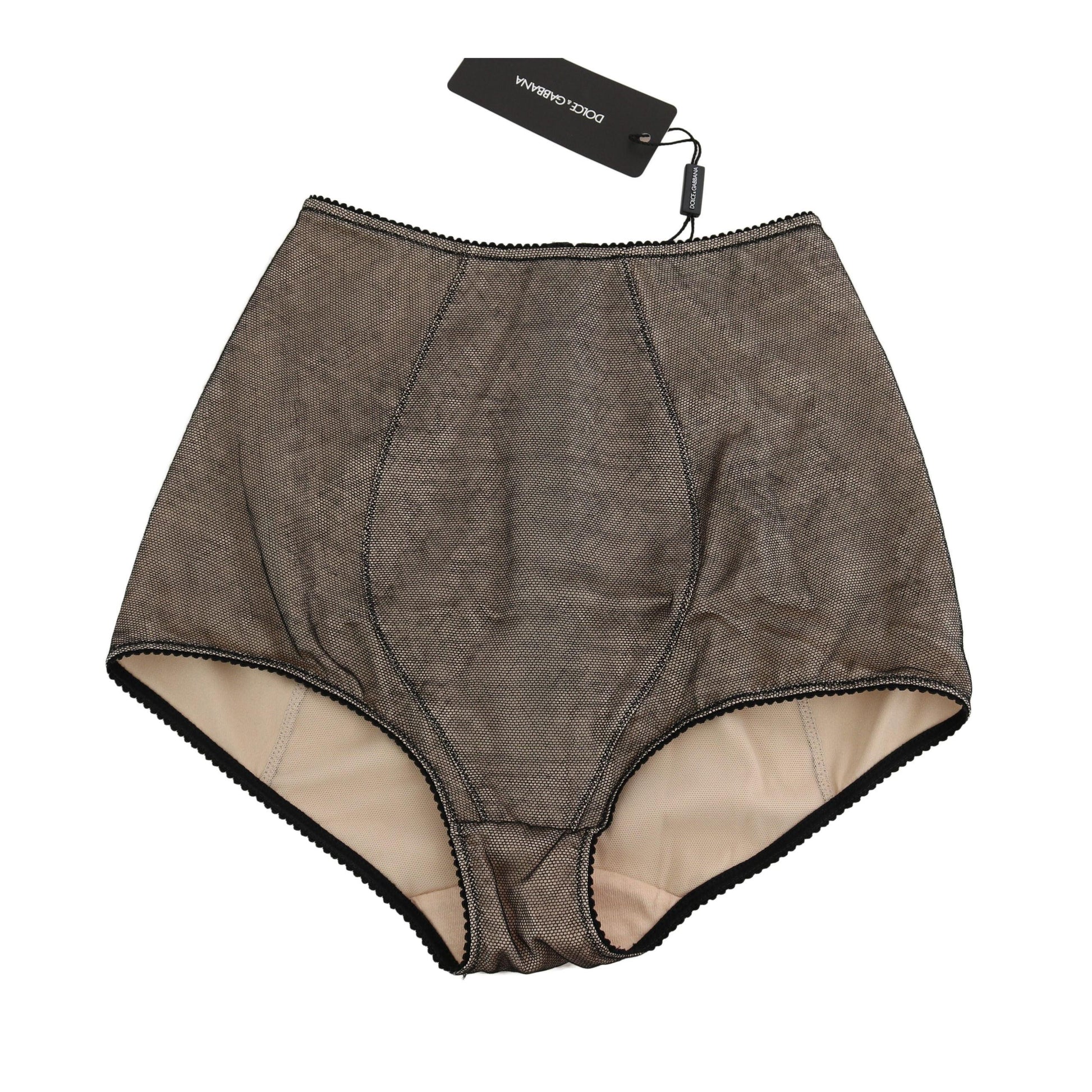 Bottoms Underwear Beige With Black Net - coffeewithmee2