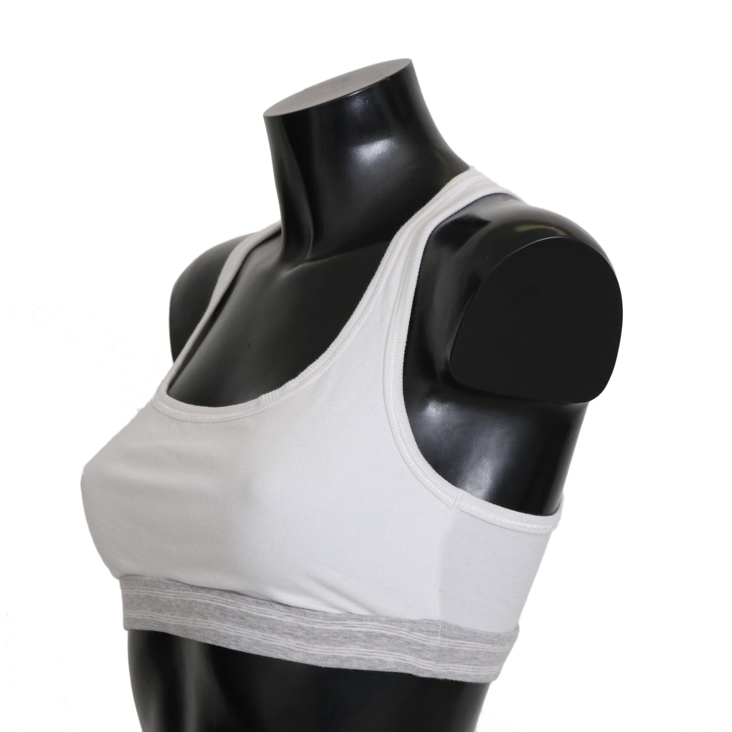 White Cotton Sport Stretch Bra Underwear - coffeewithmee2