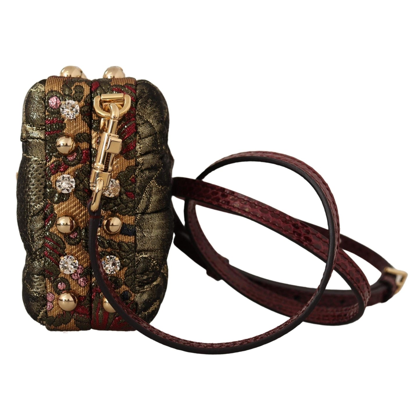 Multicolor Jacquard Padlock Women Clutch Bag BOX - coffeewithmee2