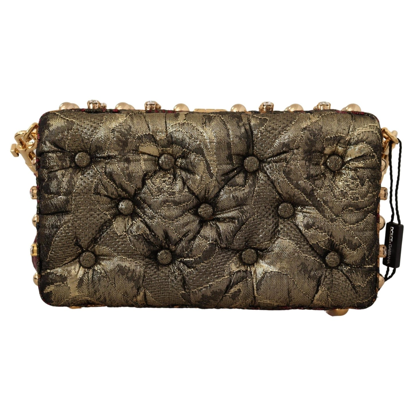 Multicolor Jacquard Padlock Women Clutch Bag BOX - coffeewithmee2