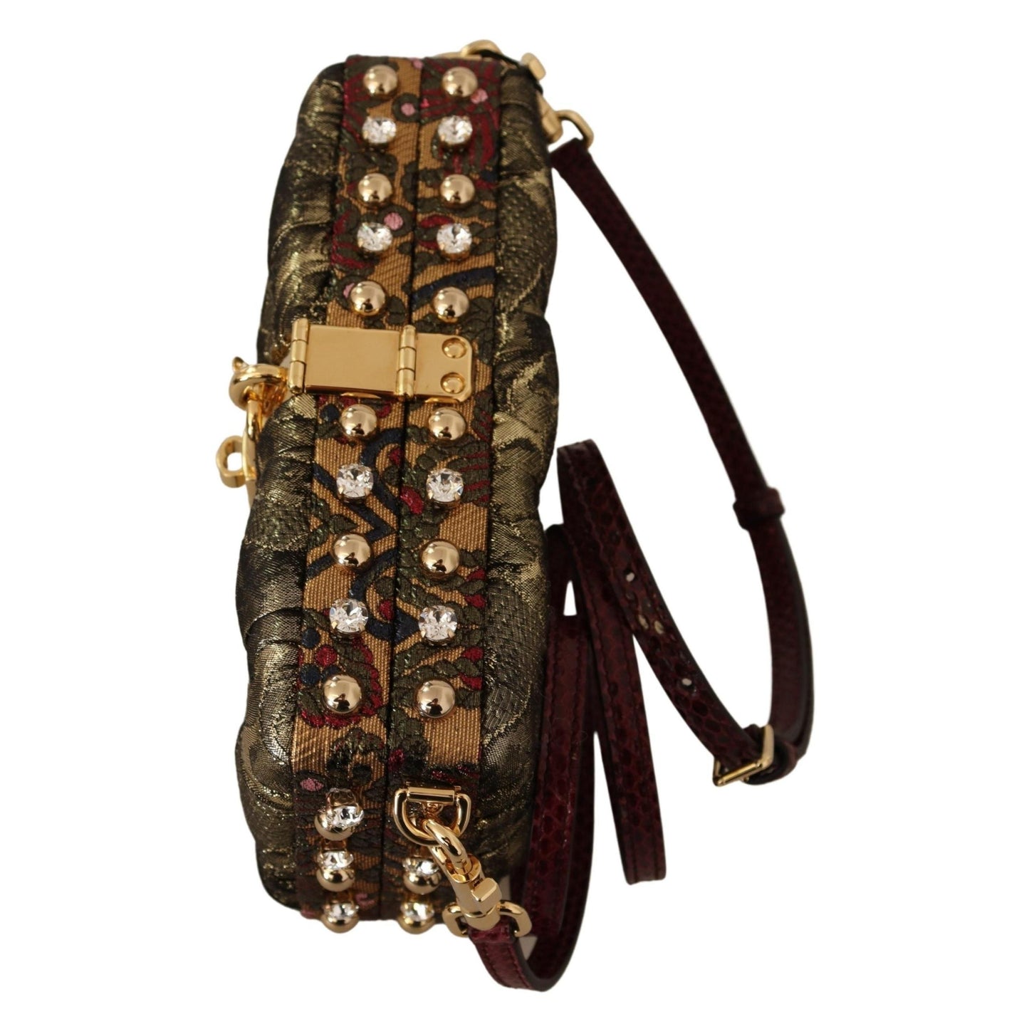 Multicolor Jacquard Padlock Women Clutch Bag BOX - coffeewithmee2