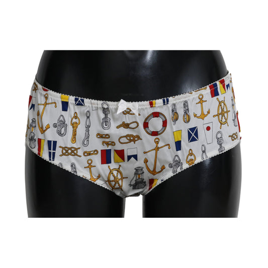Underwear Sailor Print Silk Bottoms - coffeewithmee2