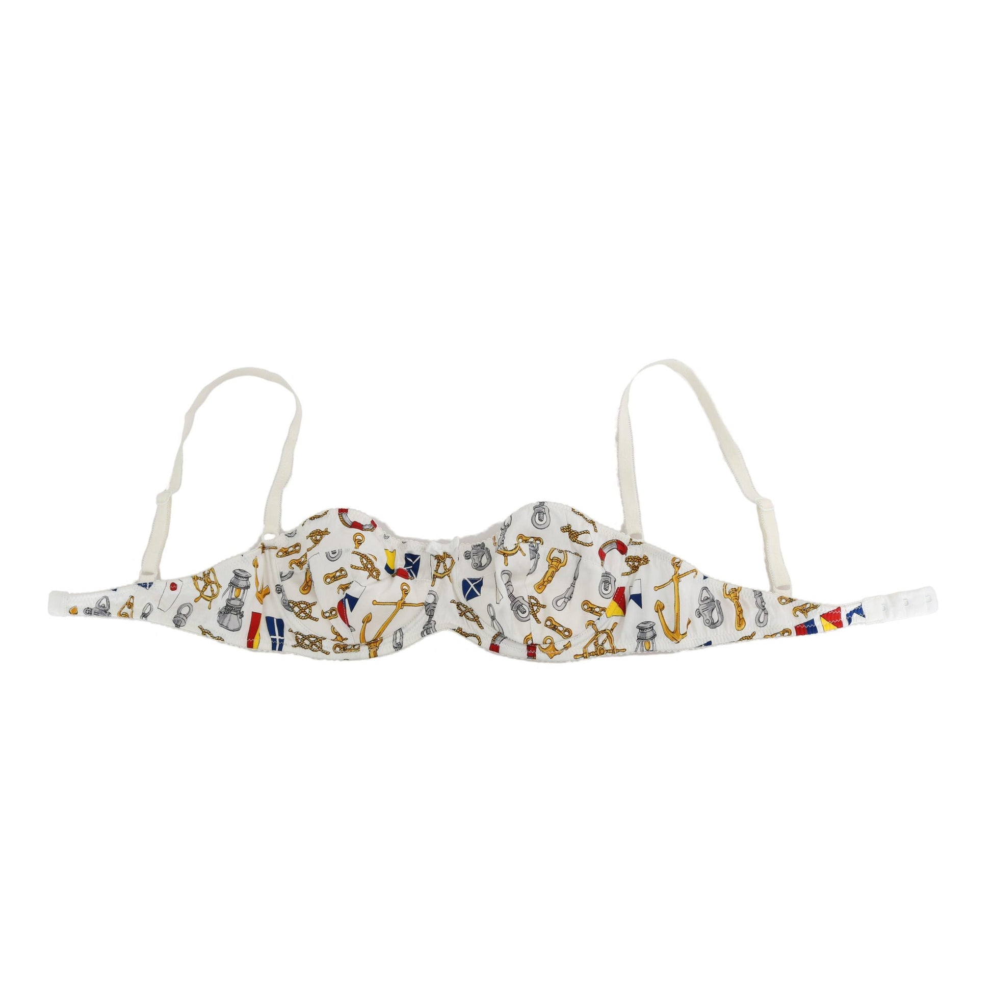 White Balconcino Sailor Print Underwear - coffeewithmee2