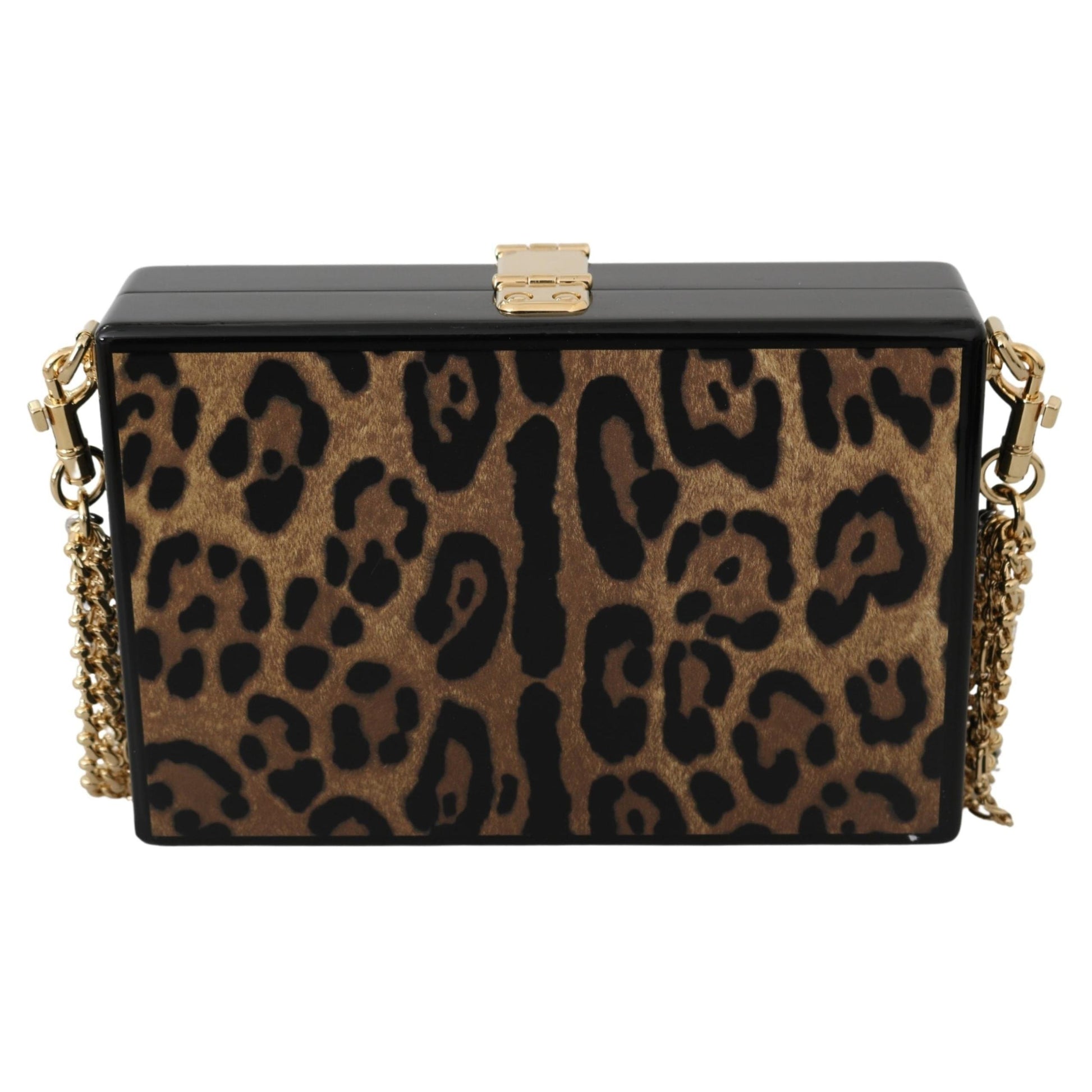 Brown Leopard Women Shoulder BOX Wood Bag - coffeewithmee2
