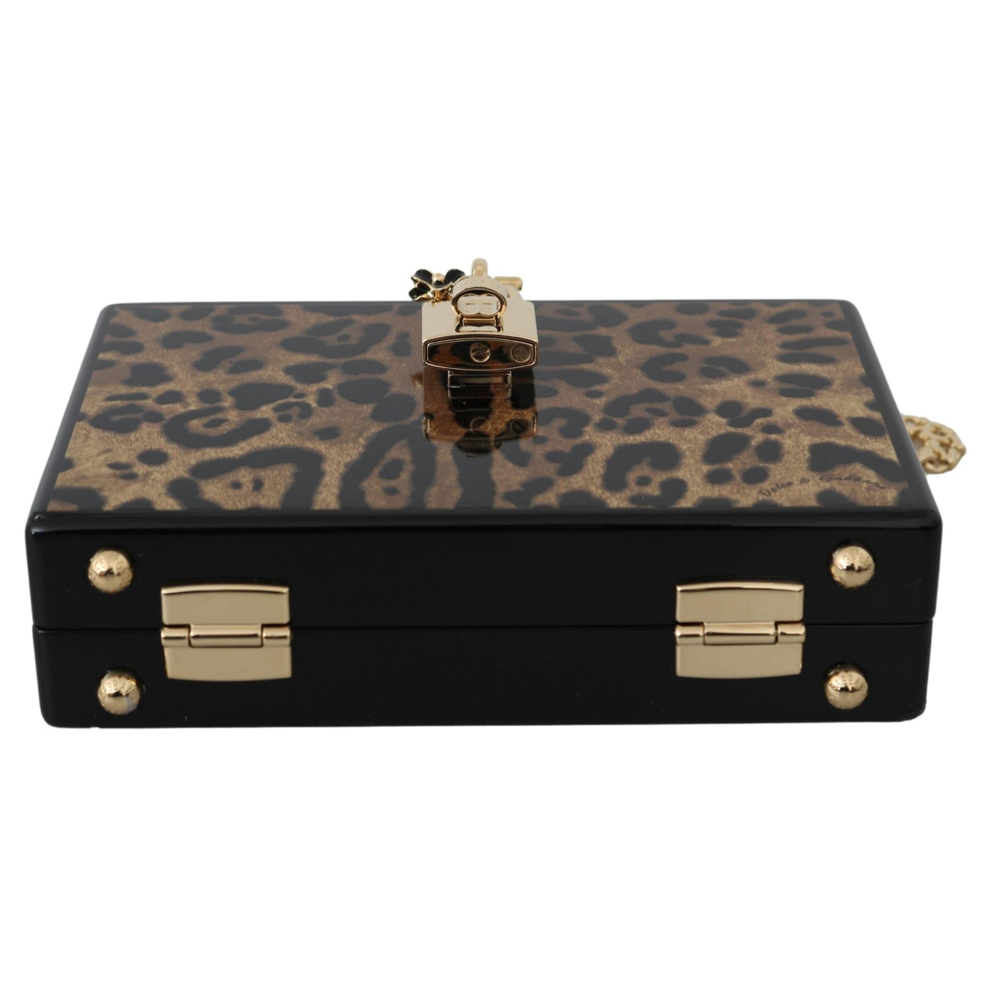 Brown Leopard Women Shoulder BOX Wood Bag - coffeewithmee2