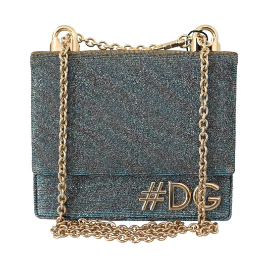 Blue Cotton #DG Gold Chain Mini Crossbody Borse Bag - coffeewithmee2