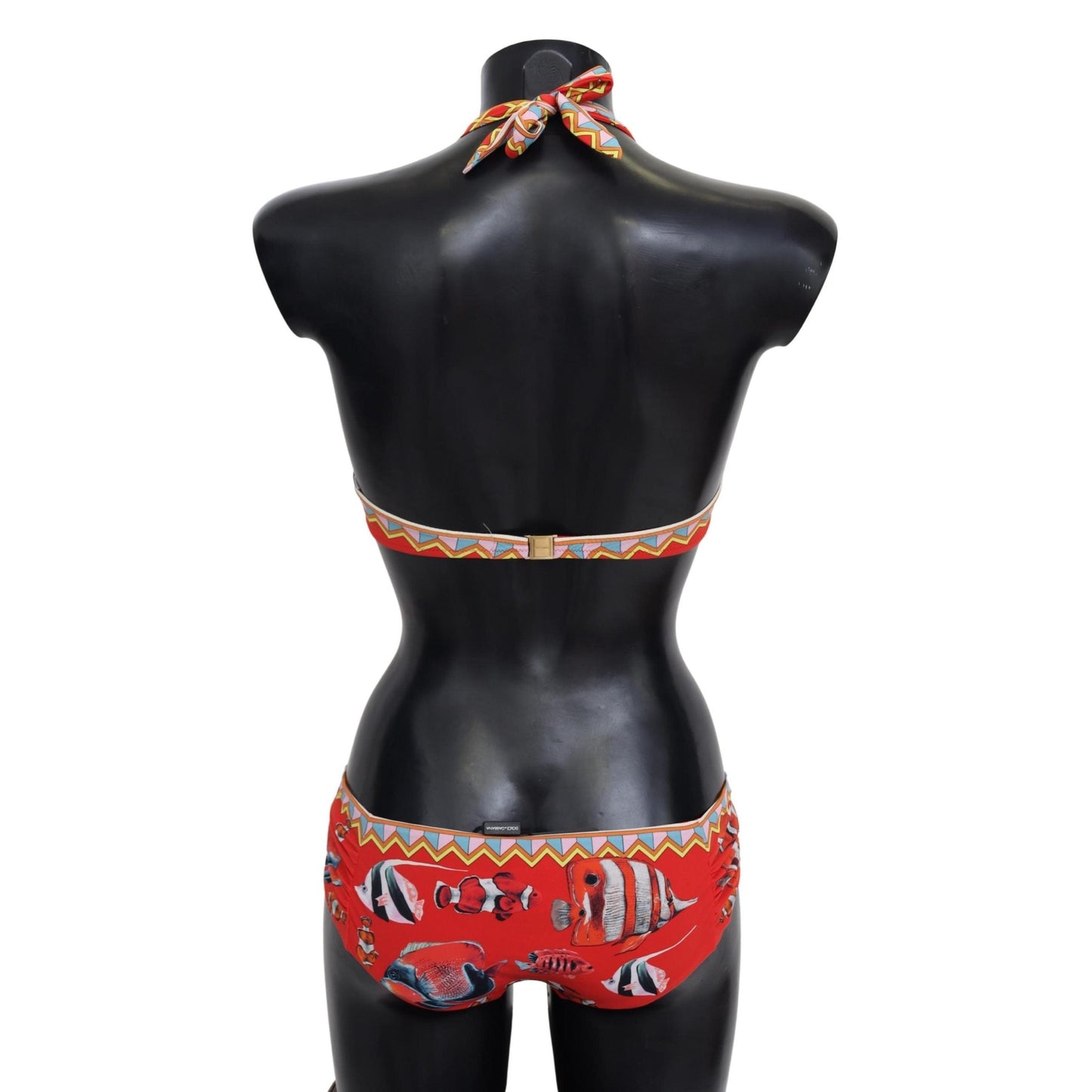 Red Fish Two Piece Swimwear Beachwear  Bikini