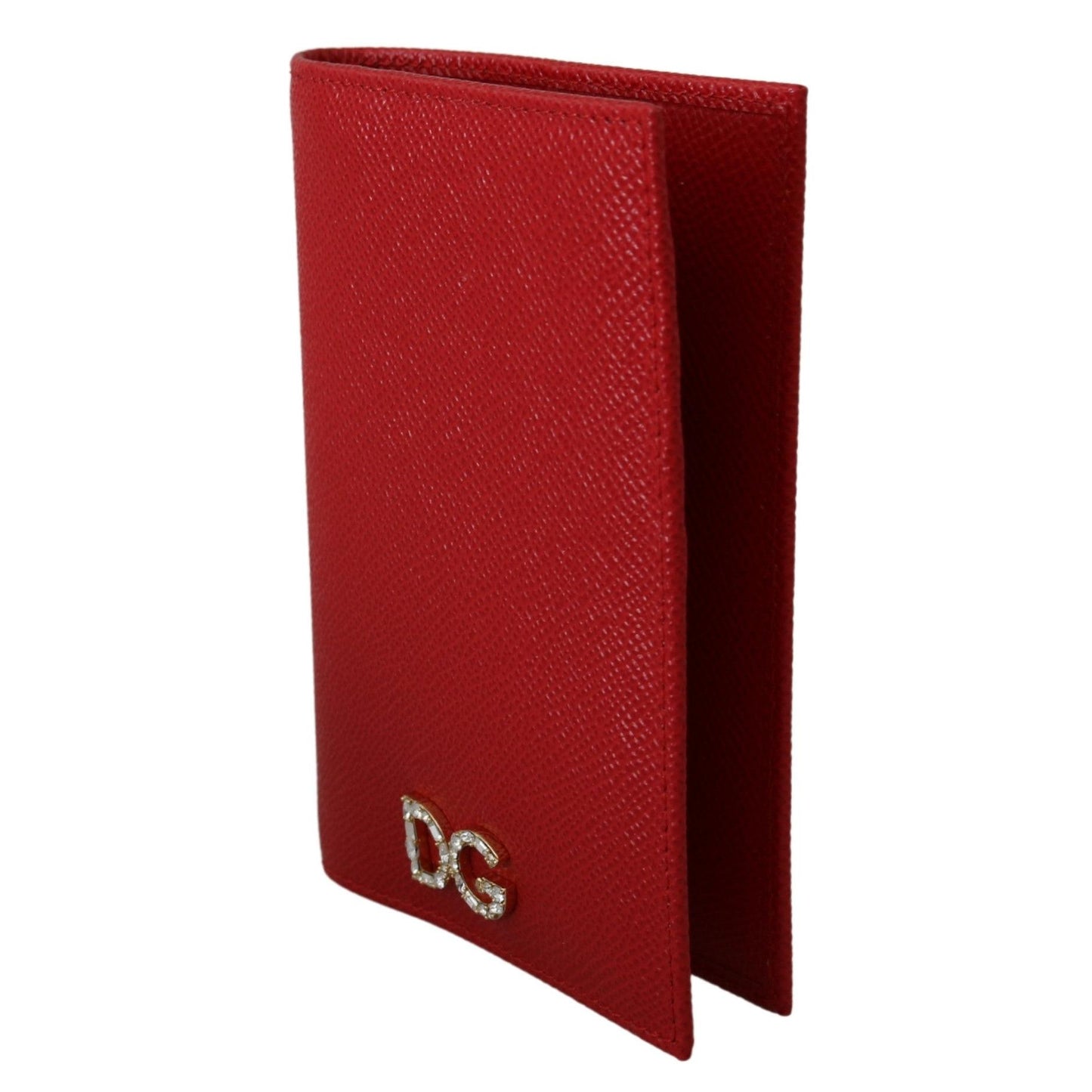 Red Dauphine Leather Bifold Wallet - coffeewithmee2