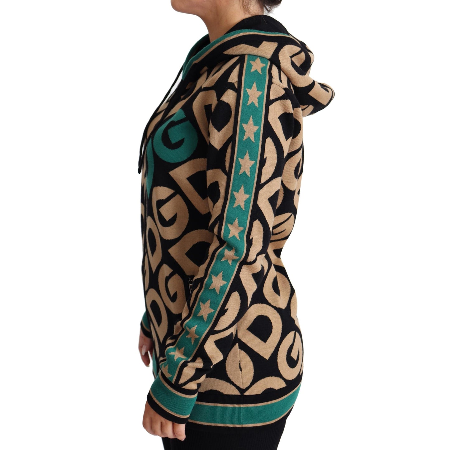 Multicolor DG Mania Hooded Sweatshirt Jacket