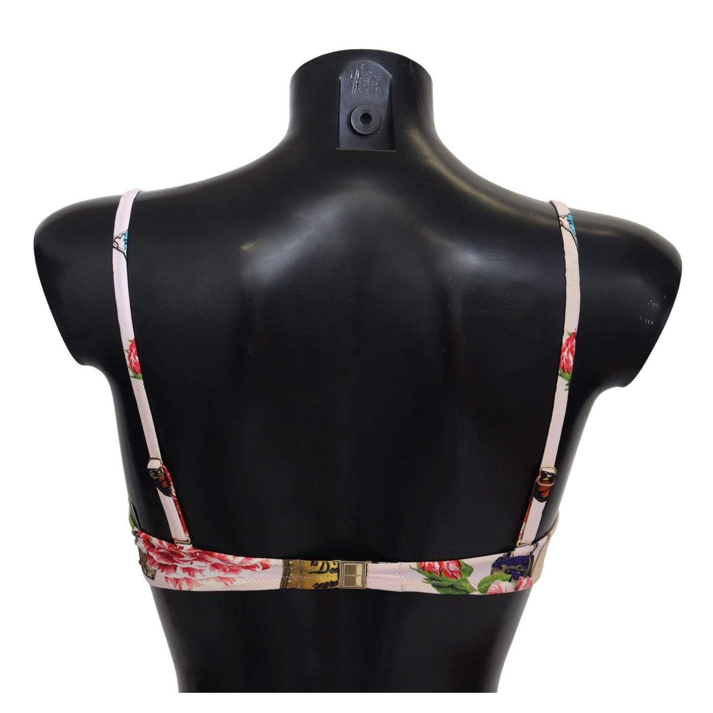 Multicolor Floral Butterfly Padlock Bikini Tops