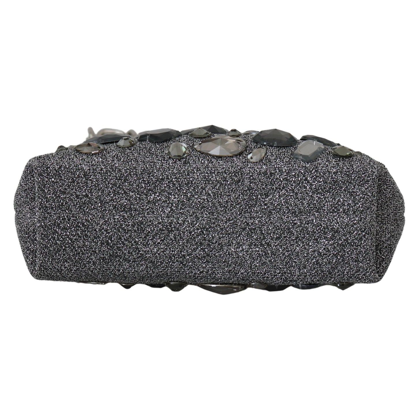 Silver VANDA Crystal Clutch Handbag Shoulder Purse - coffeewithmee2