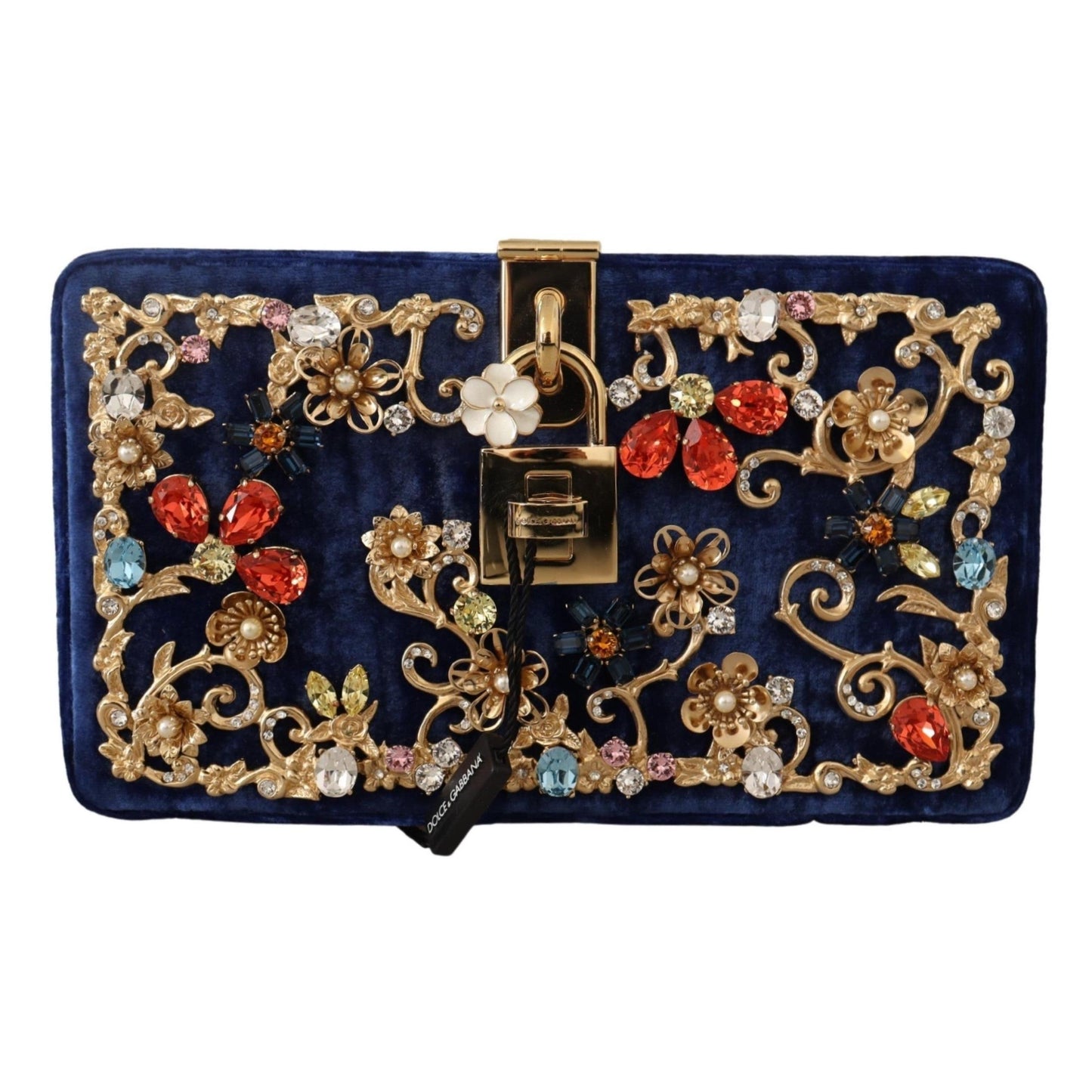 Blue Velvet Crystals Evening Party Clutch Bag BOX - coffeewithmee2