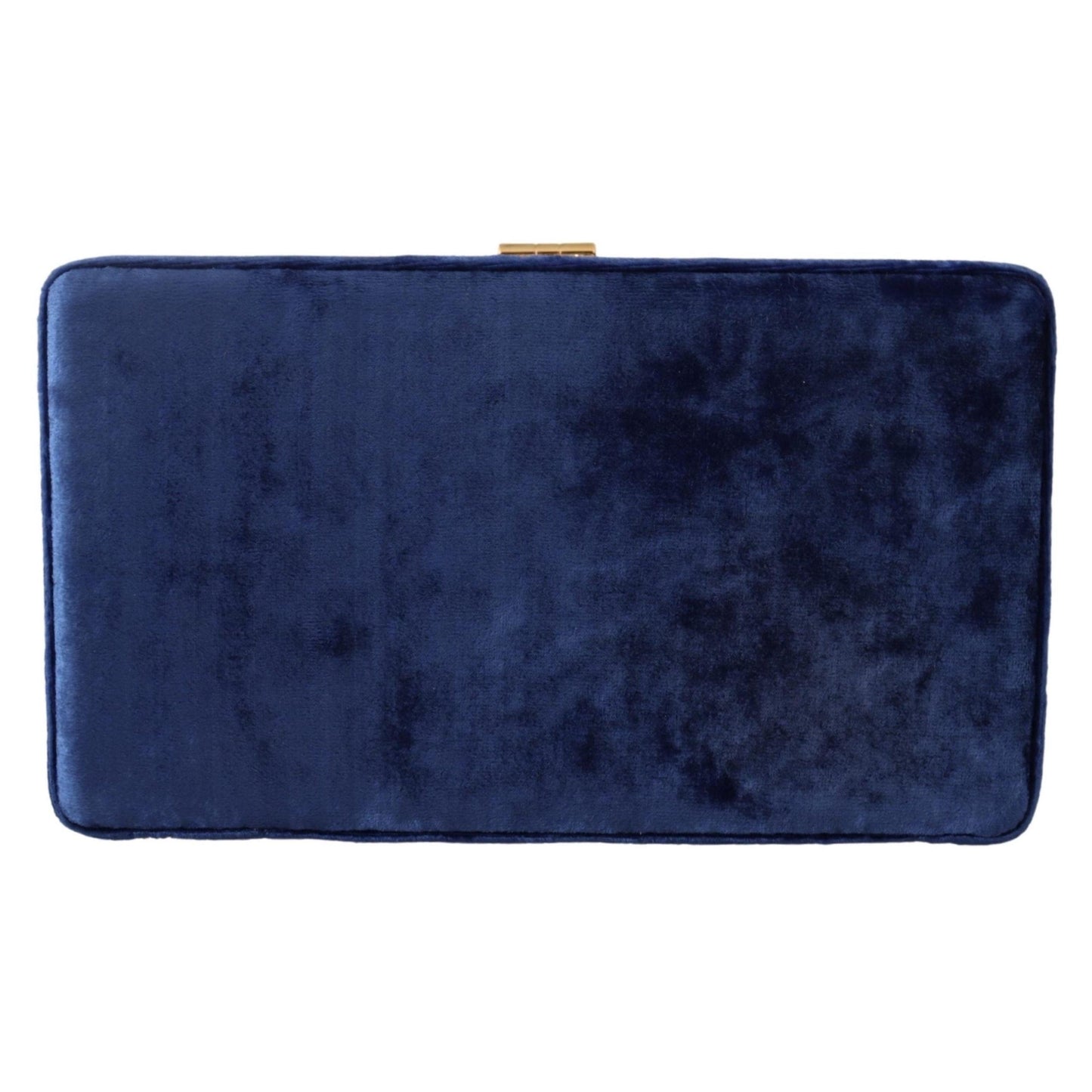 Blue Velvet Crystals Evening Party Clutch Bag BOX - coffeewithmee2
