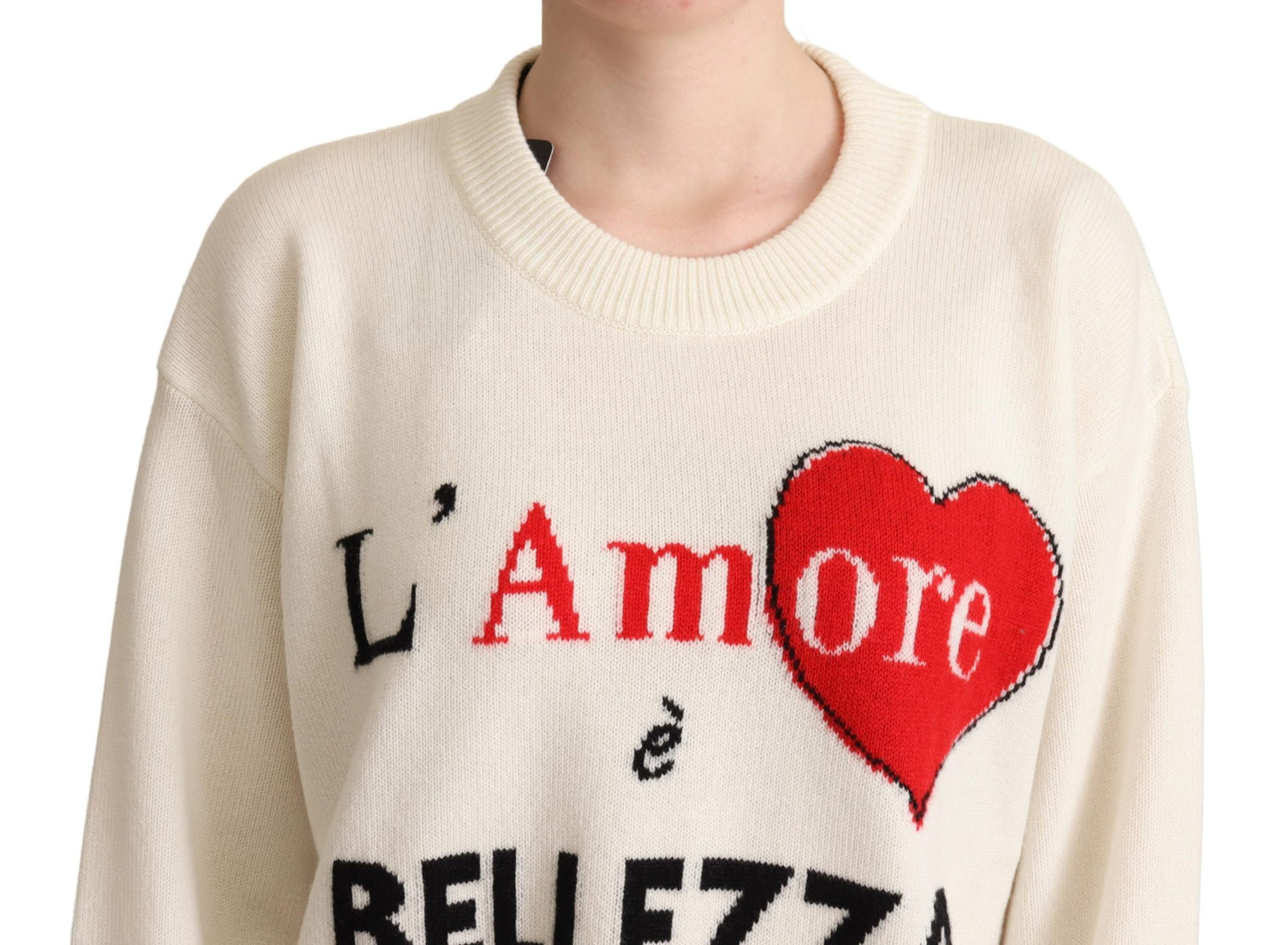 Multicolor Cashmere L'Amore E'Bellezza Pullover Sweater