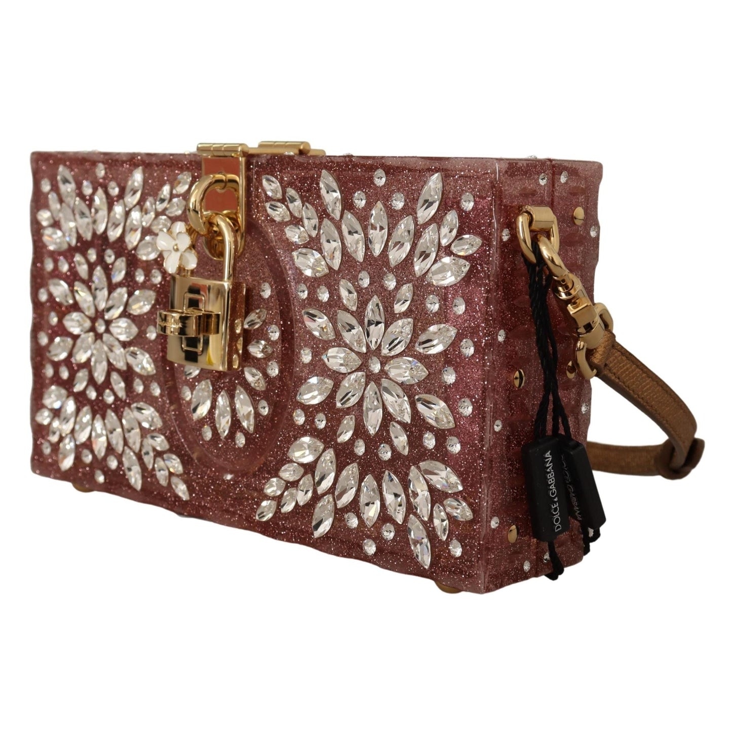 Pink Crystals Clutch Cross Body Women Box Bag - coffeewithmee2