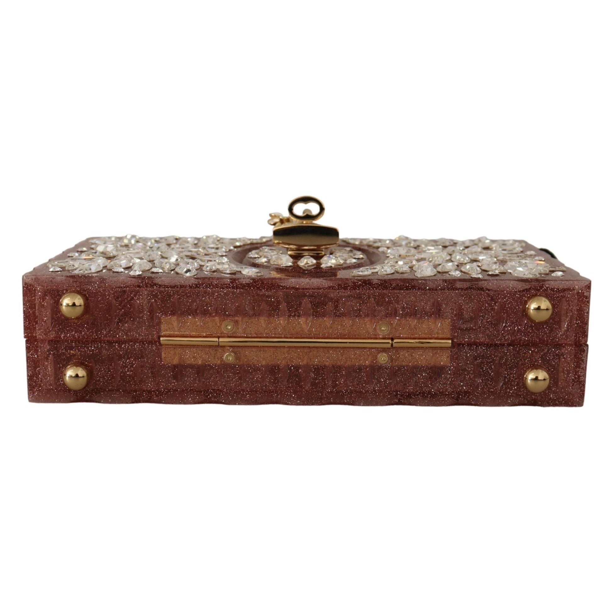 Pink Crystals Clutch Cross Body Women Box Bag - coffeewithmee2