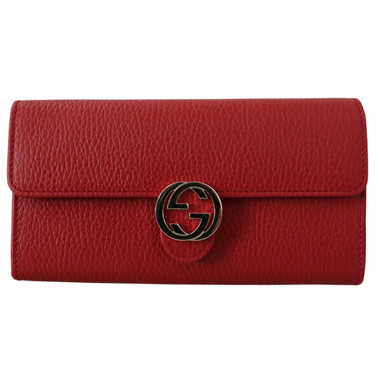Red Icon Leather Wallet - coffeewithmee2