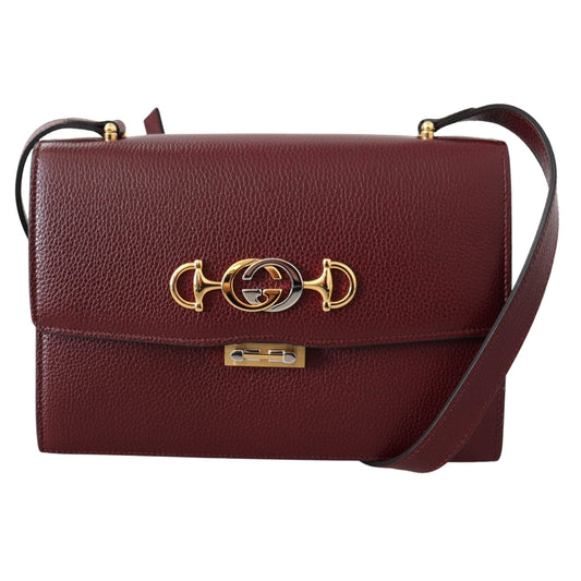 Red Leather Zumi Shoulder Bag - coffeewithmee2
