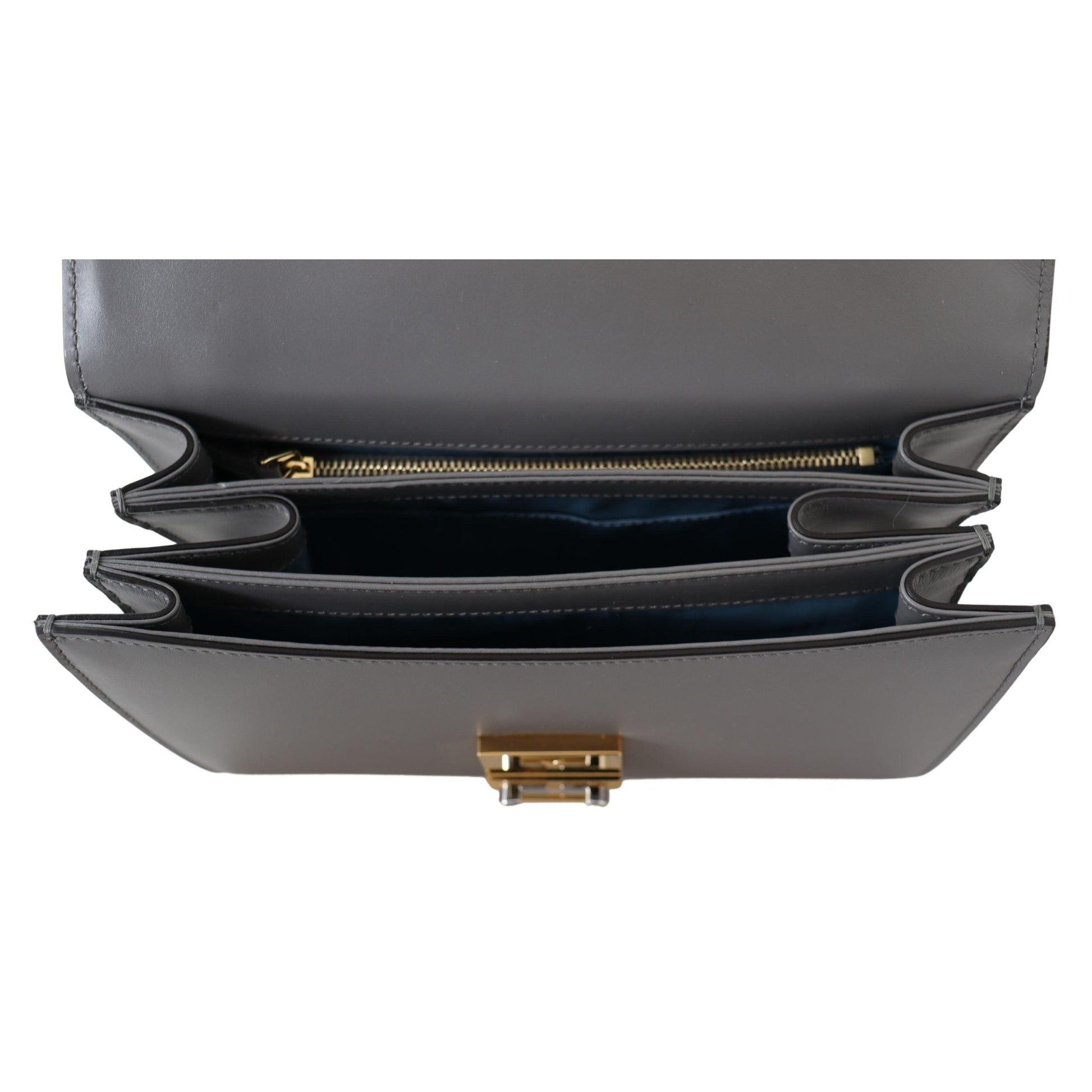 Grey Leather Zumi Shoulder Bag - coffeewithmee2