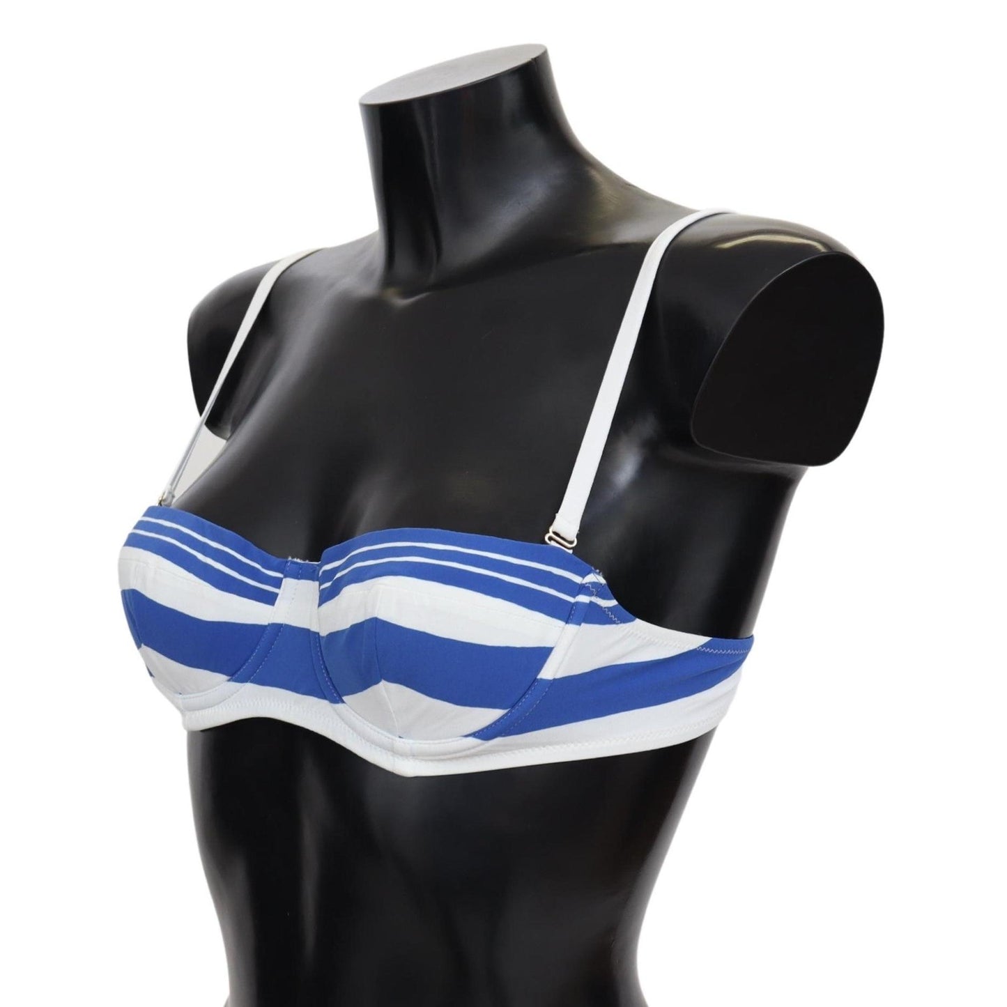 Blue White Stripes Women Beachwear Bikini Tops