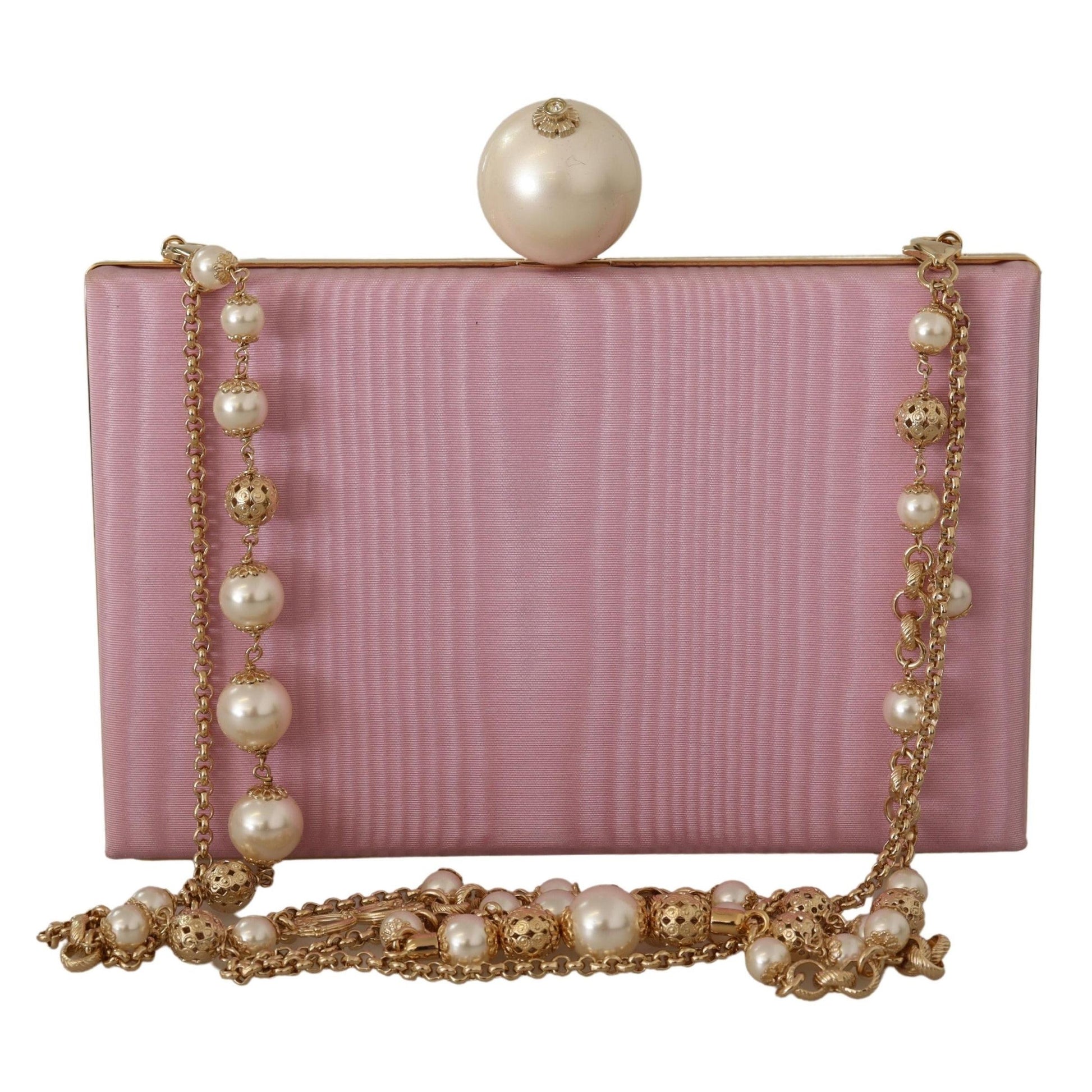 Pink Silk Faux Pearl Mini Crossbody Women Bag - coffeewithmee2