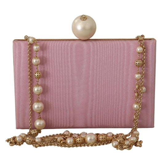 Pink Silk Faux Pearl Mini Crossbody Women Bag - coffeewithmee2