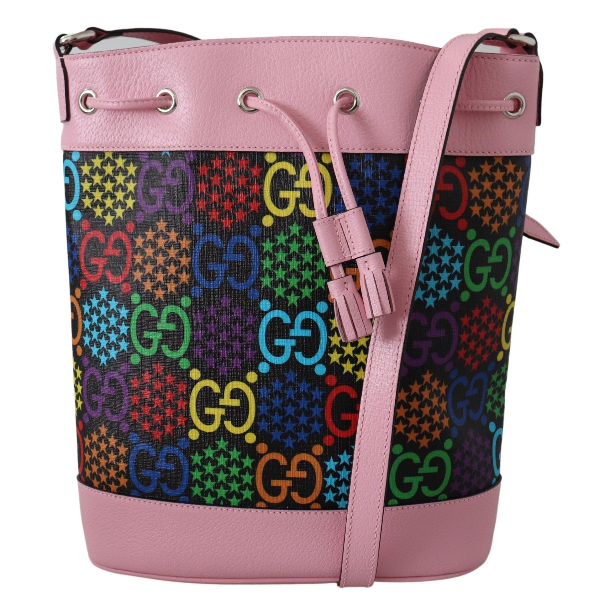 Multicolor GG Psychedelic Print Bucket Bag - coffeewithmee2