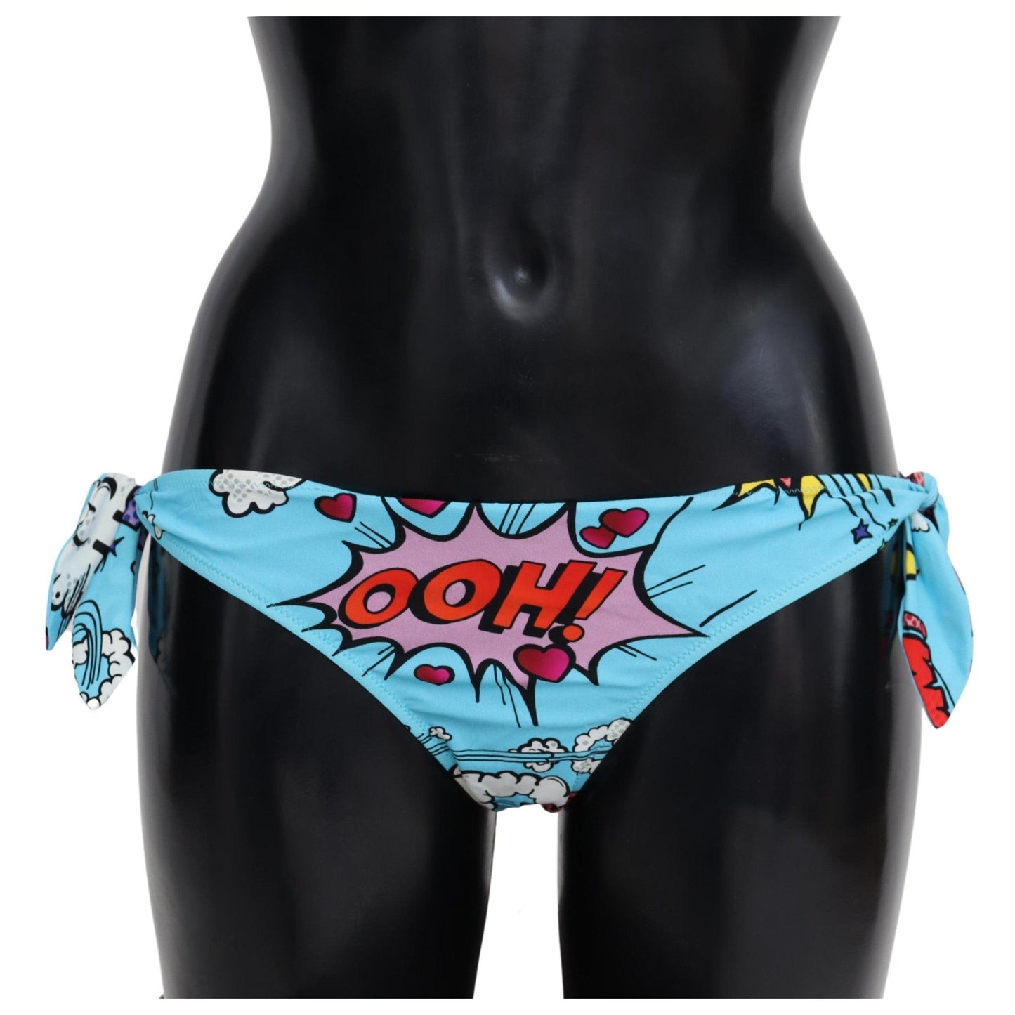 Blue Cartoon Print Swimsuit Beachwear Bikini Bottom