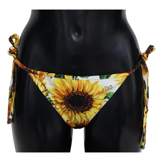 White Sunflower Swimwear Beachwear Bikini Bottom