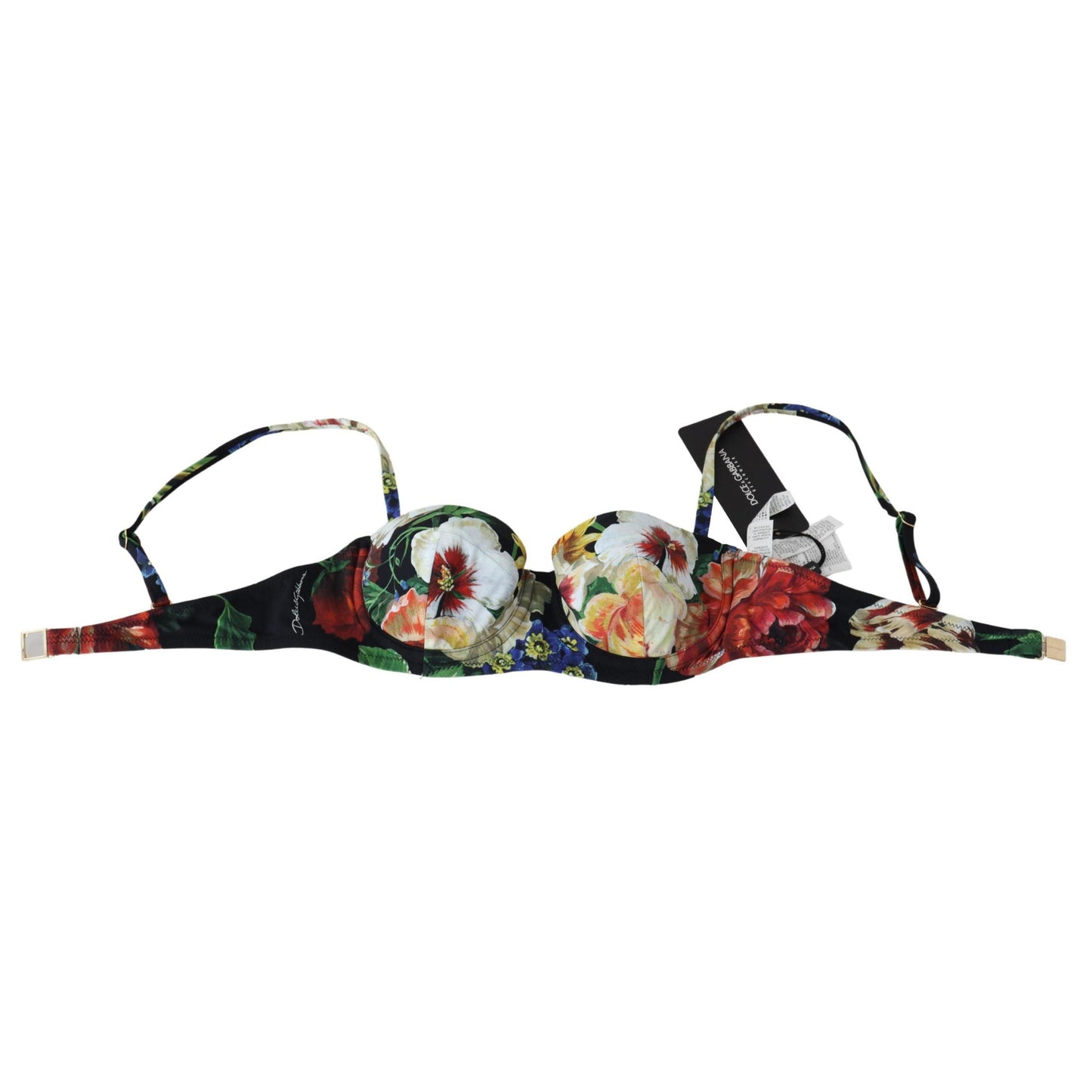 Multicolor Floral Print Swimwear Bikini Tops