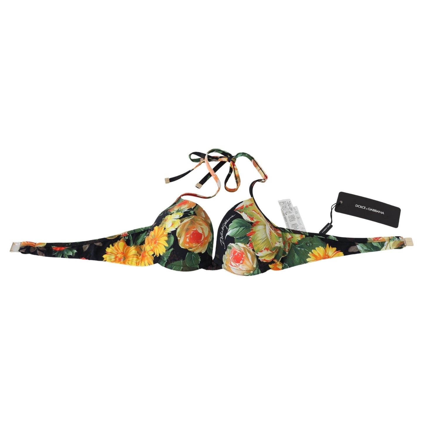 Multicolor Floral Print Swimwear  Bikini Tops