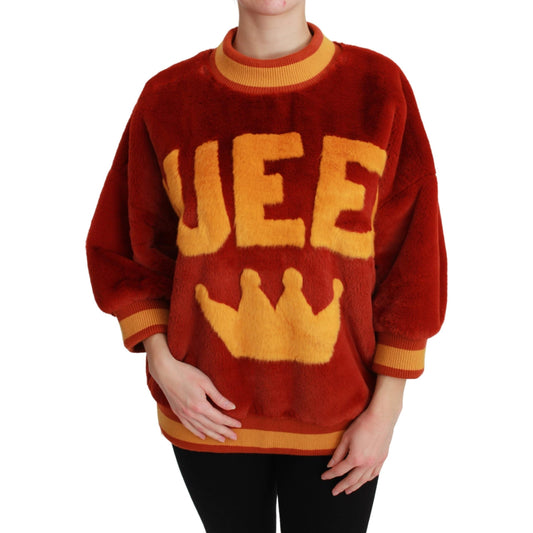 Red Queen Crown Pullover Women Sweater