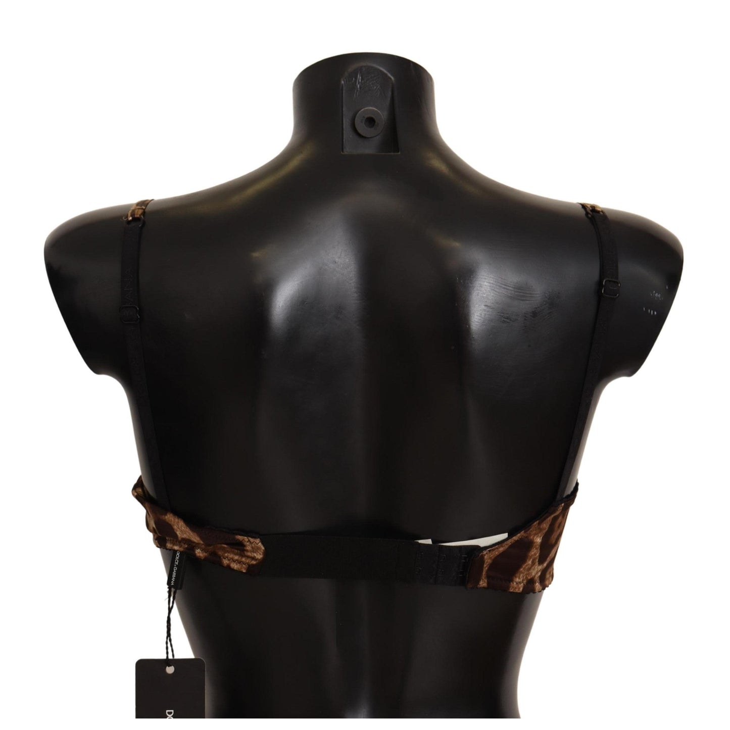 Brown Leopard Women Bra Nylon Spandex Underwear