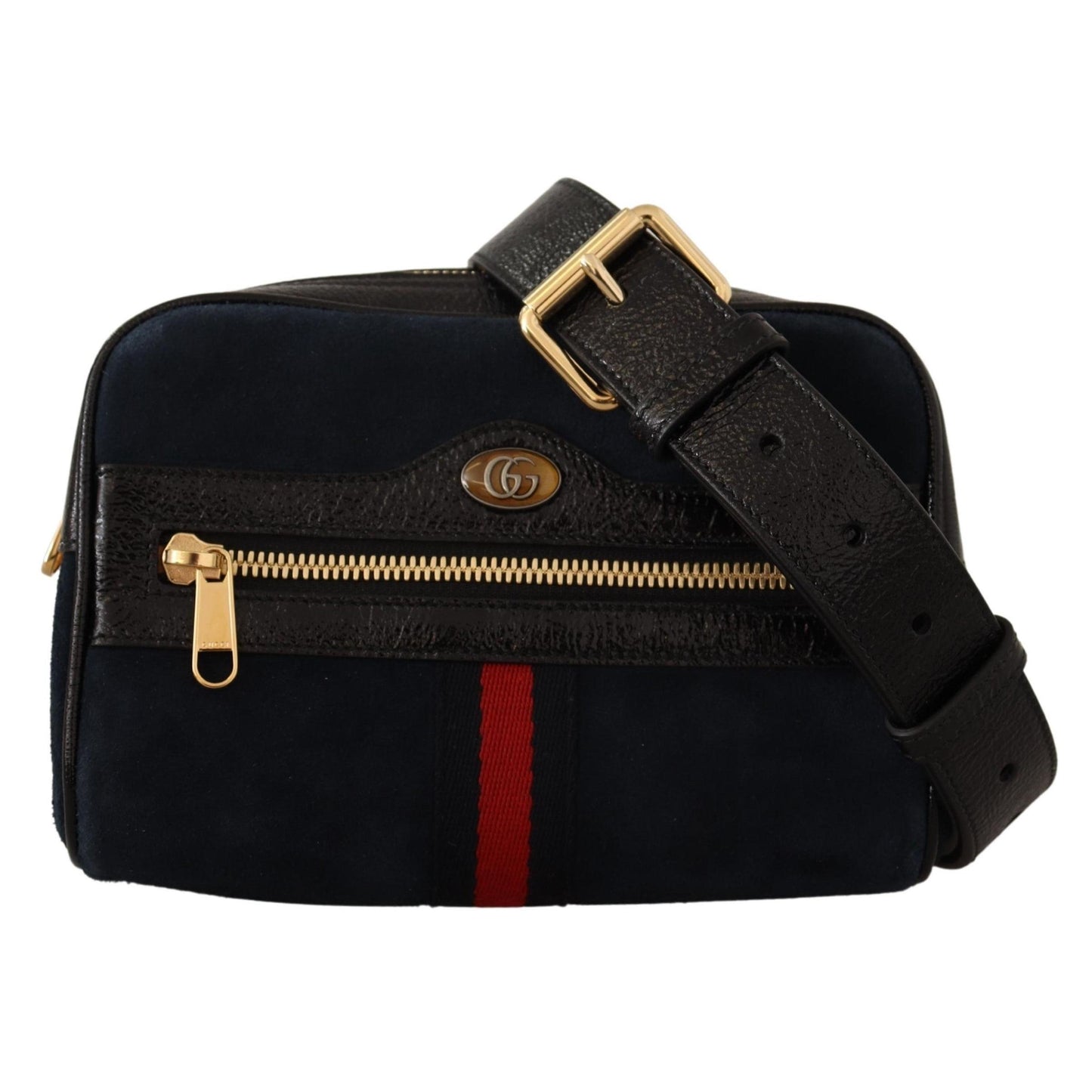 Blue Suede Leather Ophidia Small Belt Bag - coffeewithmee2