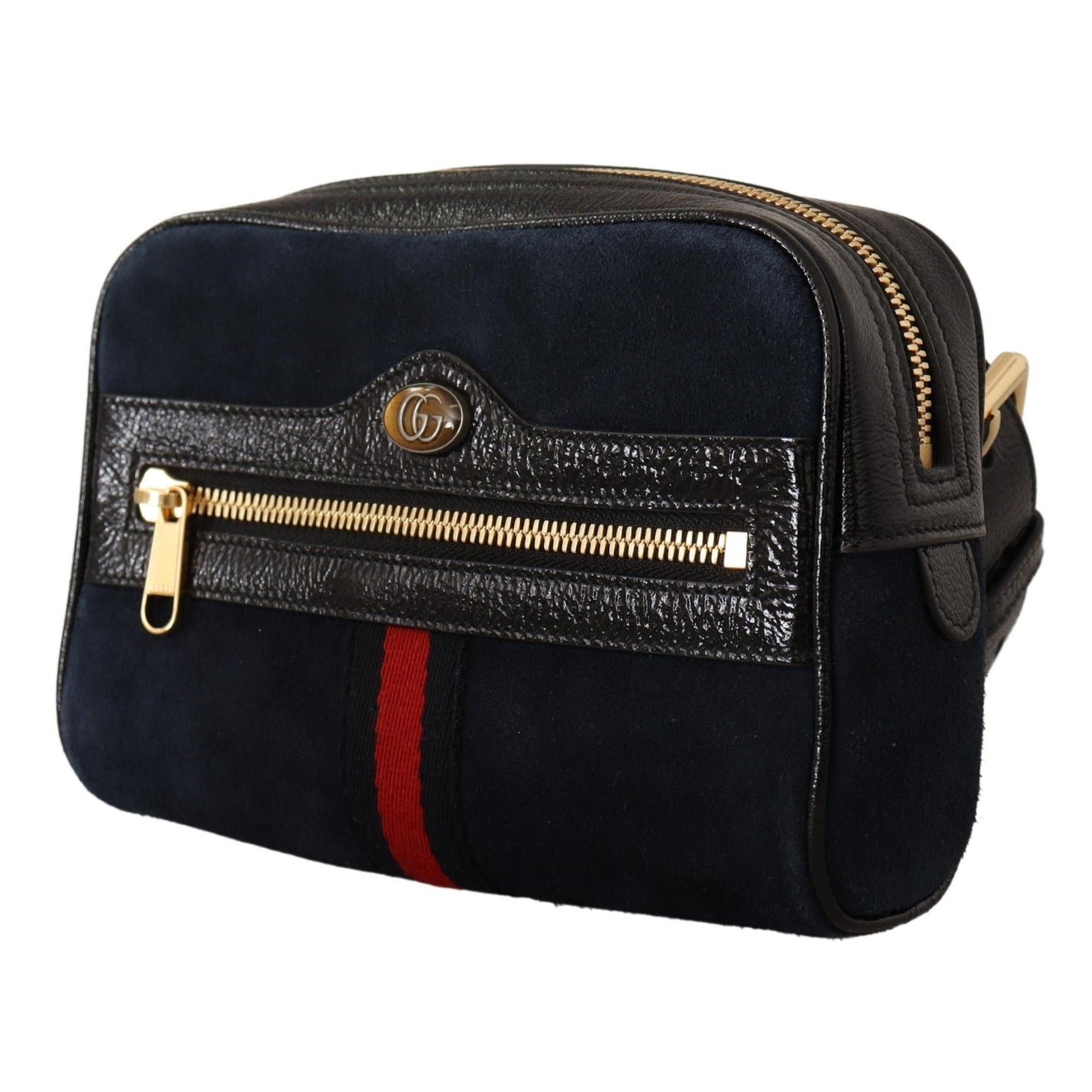 Blue Suede Leather Ophidia Small Belt Bag - coffeewithmee2