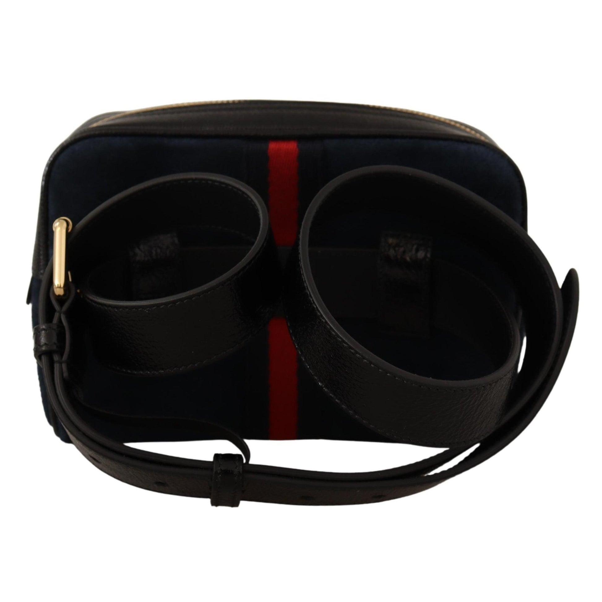 Blue Suede Leather Ophidia Small Belt Bag - coffeewithmee2