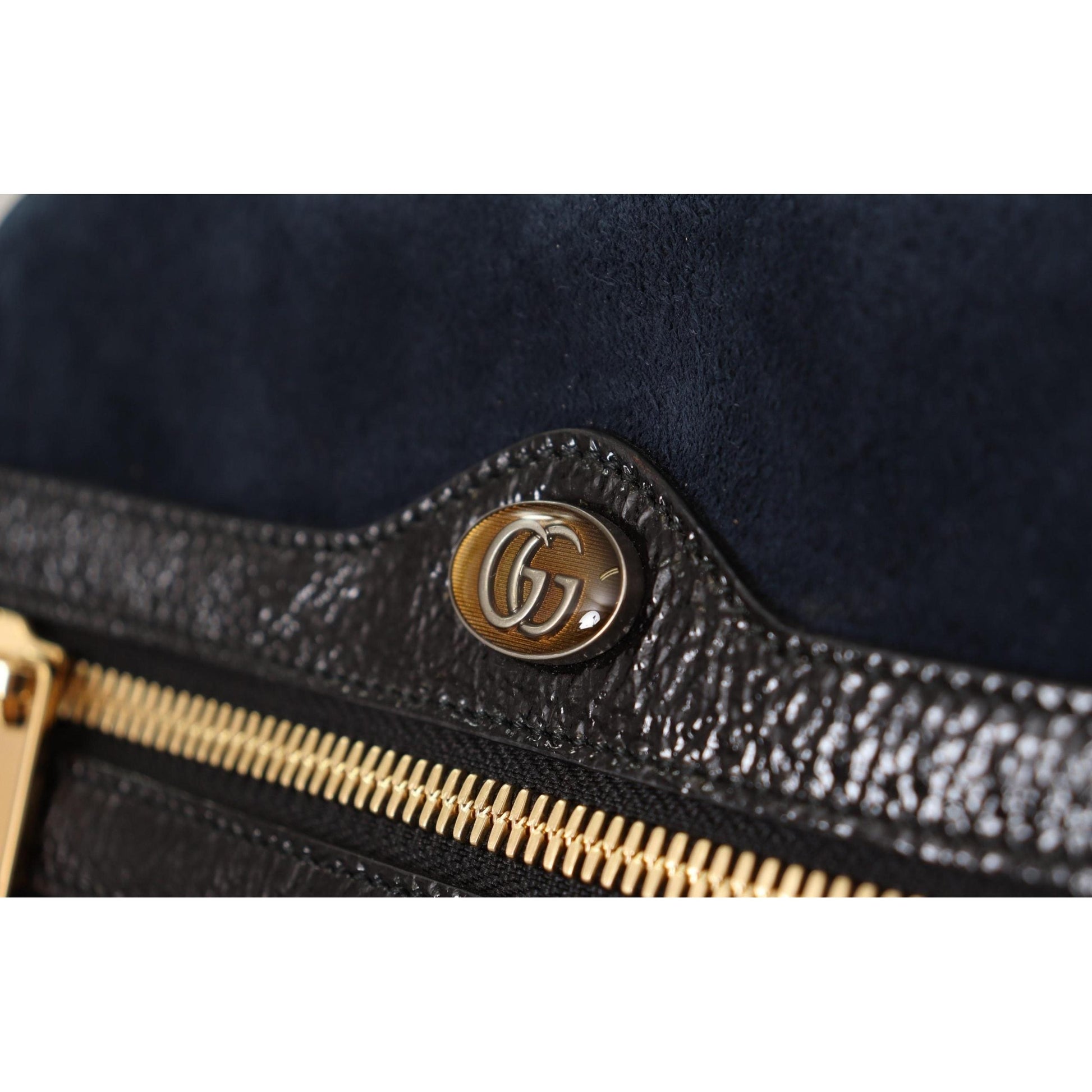 Blue Suede Leather Ophidia Small Belt Bag - coffeewithmee2