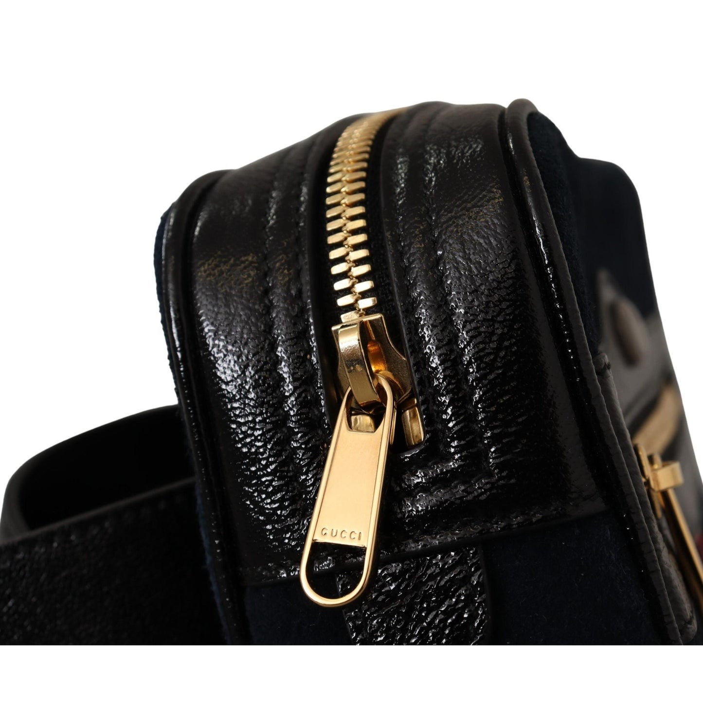 Blue Suede Leather Ophidia Small Belt Bag - coffeewithmee2