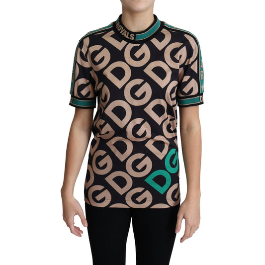 Multicolor DG Mania Logo Royals Print T-shirt