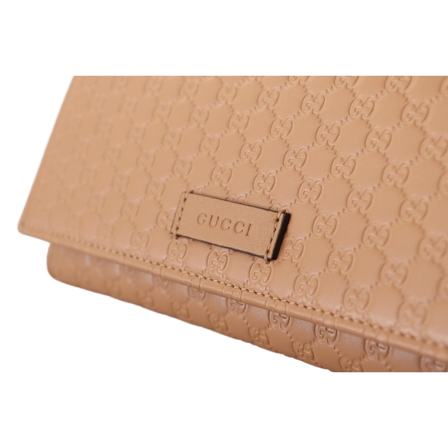 Brown Leather Micro Guccissima Long Wallet - coffeewithmee2