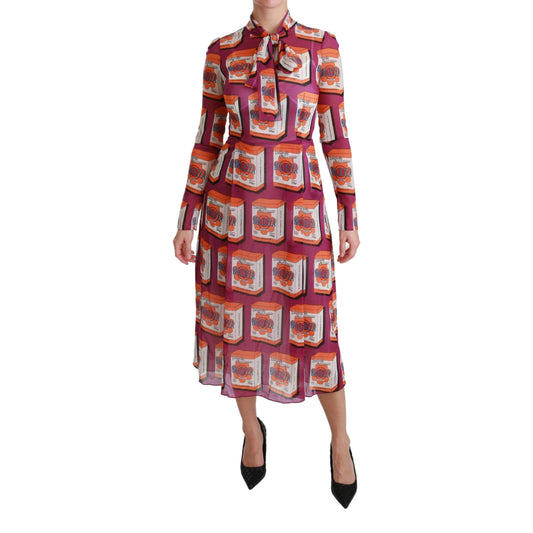 Purple Silk Bellezza A-Line Gown Dress